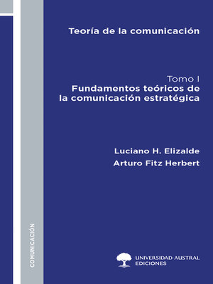 cover image of Teoría de la comunicación. Tomo I